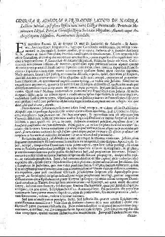 Censura R. Admodum P. Fr. Joannis Jacinto de Naxera...