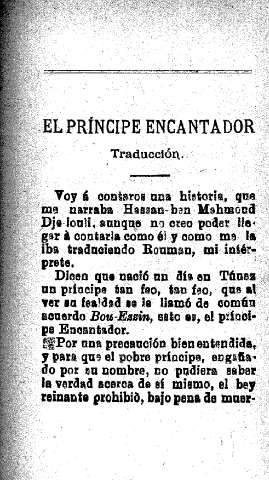 El príncipe encantador. Traducción.