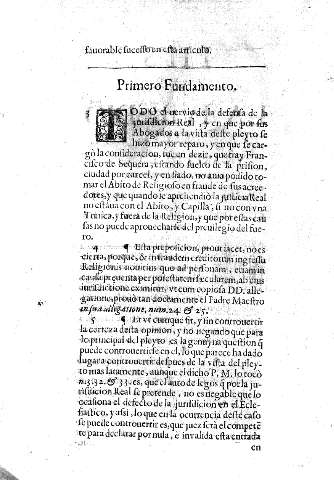 Primero Fundamento.