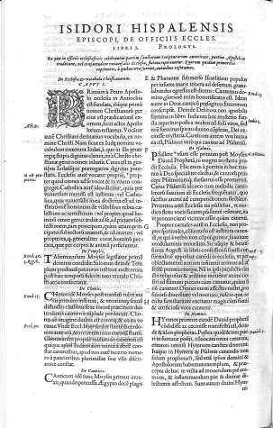 Isidori Hispalensis... de officiis eccles.