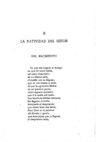 II. La Natividad del Señor