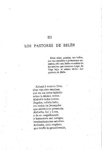 III. Los pastores de Belén