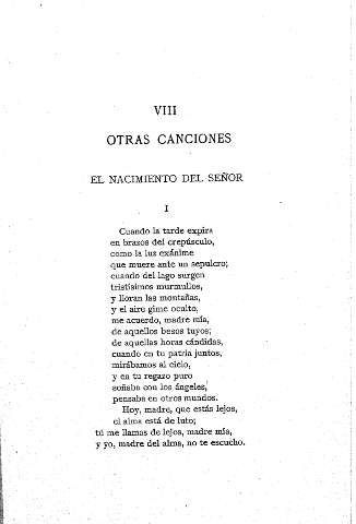 VIII. Otras canciones