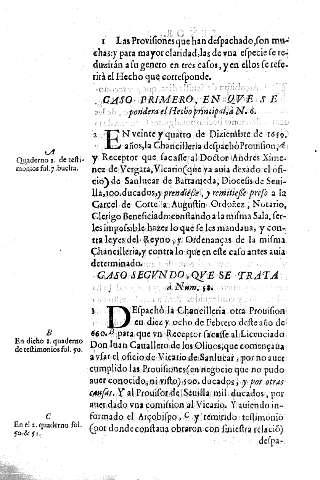 Caso primero. Caso segundo.