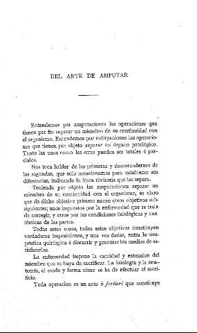 Del arte de amputar