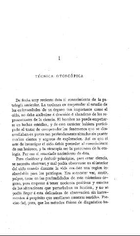 I. Técnica otoscópica