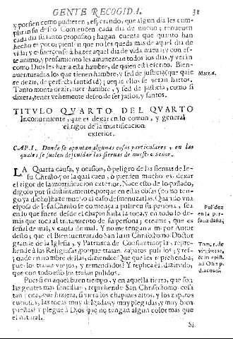 Titvlo qvarto del qvarto Inconueniente, que es dexar en lo comun, y general el rigor de la mortificacion exterior