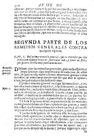Segvnda parte de los remedios generales contra qualquier espiritu