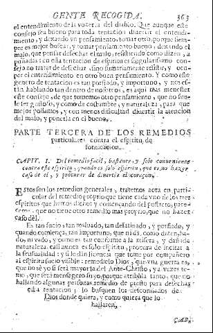 Parte tercera de los remedios particulares contra el espiritu de fornicacion
