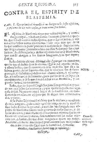 Contra el espiritv de la blasfemia