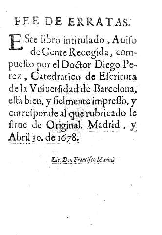 Fee de erratas