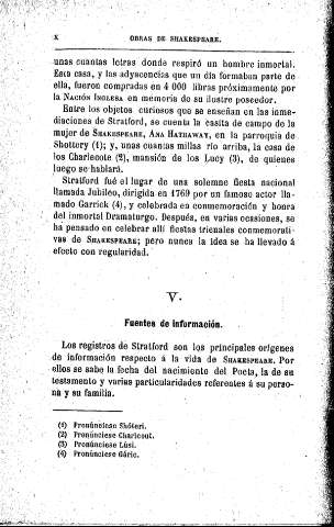 V. Fuentes de información