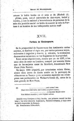 XVII. fortuna de Shakespeare