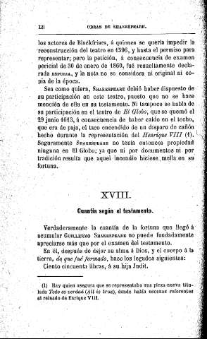 XVIII. Cuantía según el testamento