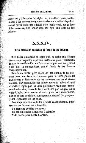 XXXIV. Tres clases de censuras al fondo de los dramas