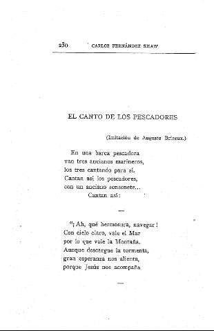 El canto de los pescadores