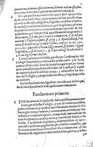 Fundamento primero