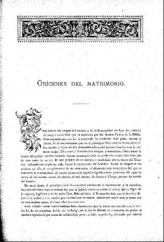 Orígenes del matrimonio