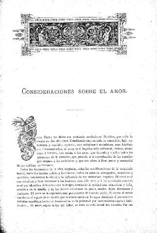 Consideraciones sobre el amor