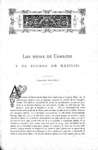 Las bodas de Camacho y el suceso de Basilio