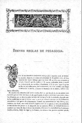 Breves reglas de pedagogía