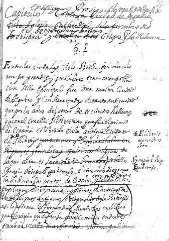 Capitulo. Ensulugar y prosigue la mata del pasado ...