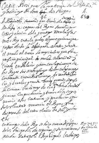 Capit. Prosigue la materia del Pafad y noticias de otros dos obispos