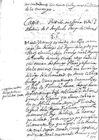 Capit. Perdida de españa vida y martirio de S. Arcefindo obispo de cabra