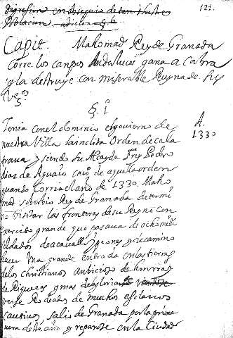 Capit. Mhomad Reyde Granada corre los campos Andaluces gana a cabra y la destruye con miserable Ruyna de su vços.