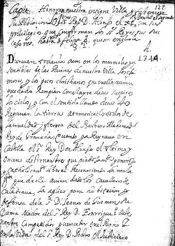 Capit. Honrran nuestra insigne villa ...