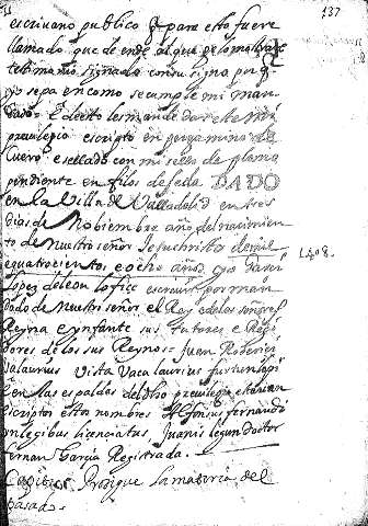 Capitulo. Prosigue la materia del pasado