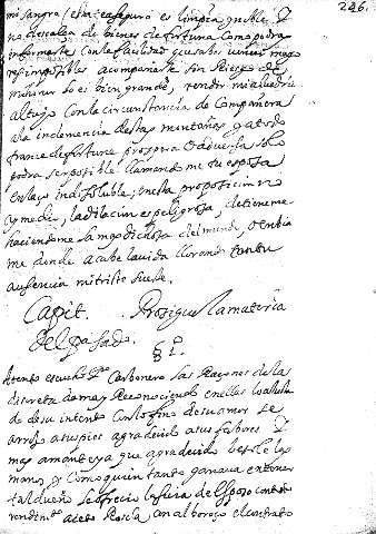 Capit. Prosigue la materia del pasado