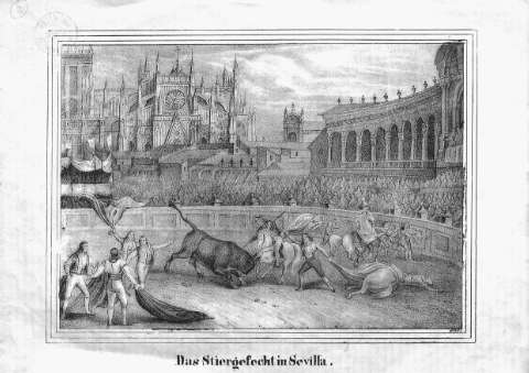 Das Stiergefecht in Sevilla