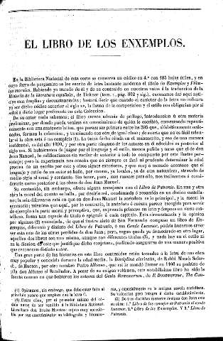 El Libro de los Enxemplos