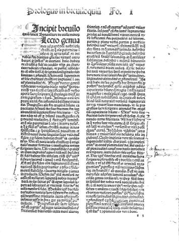 [Breviloquium y Prologus in breviloquium] I