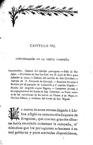 Capítulo VII. Continuación de la Sexta Campaña