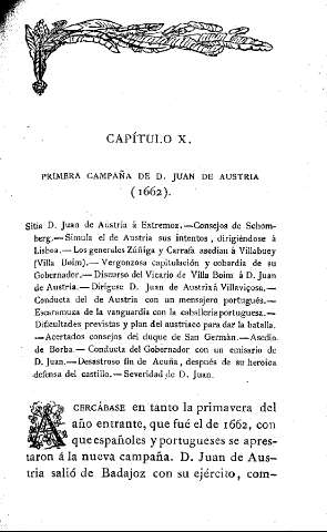 Capítulo X. Primera Campaña de D. Juan de Austria (1662)