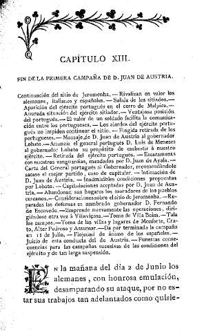 Capítulo XIII. Fin de la Primera Campaña de D. Juan de Austria