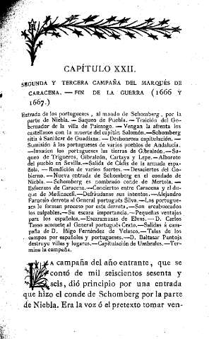 Capítulo XXII. Segunda y Tercera Campaña del Marqués de Caracena - Fin de la Guerra (1666 y 1667)