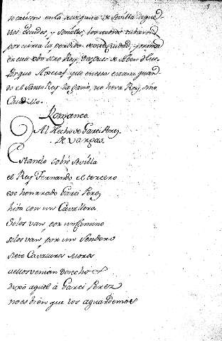 Romance. Al hecho de Garci Perez de Vargas