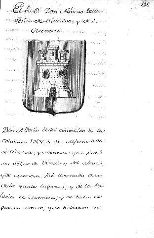 El R. O. Don Alfonso tellez Señor devillalva, y de Meneses