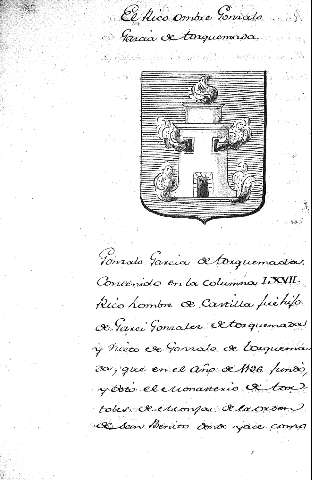 El Rico ombre Gonzalo Garcia detorquemada