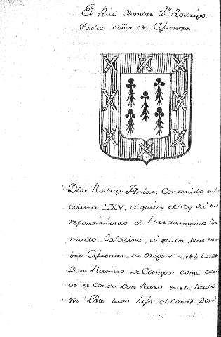 El Rico Hombre Dn. Rodrigo Floraz Señor de Cifuentes