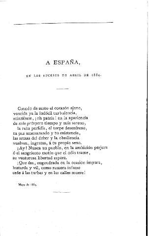 A España, en los sucesos de abril de 1884