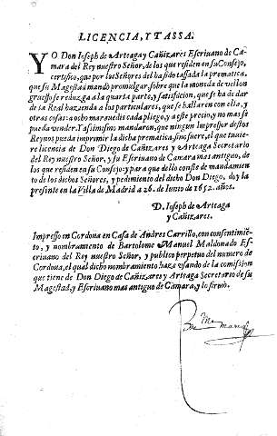 Licencia y tassa