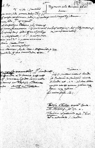 Fragmentos delos borradores del Mº Serna