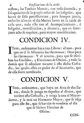 Condicion IV. Condicion V.