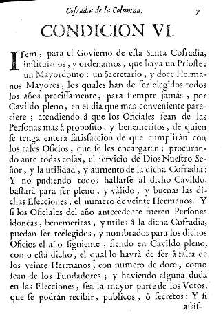 Condicion VI.