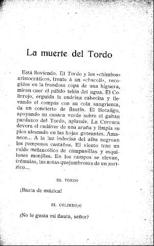 La muerte del Tordo
