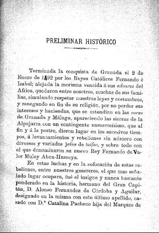 Preliminar histórico